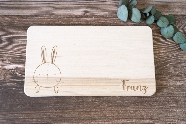 Schneidebrett / Frühstücksbrett Animals -personalisiert-